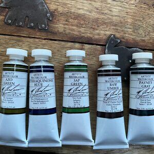 9 tubes M Graham Water Based Artist Colors
